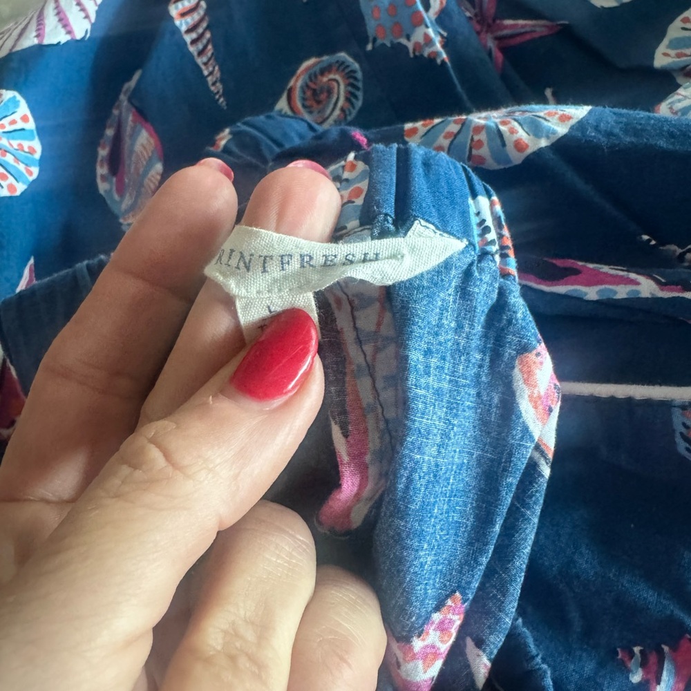 Printfresh Blue Seashell Pajama Set - image 3